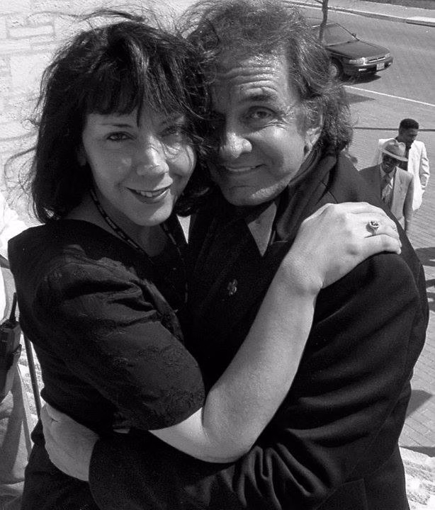 Jo Rae Di Menno with Johnny Cash photo by Martha Grenon
